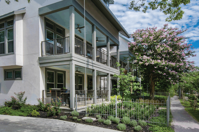 Townhomes on Cedar Street.
