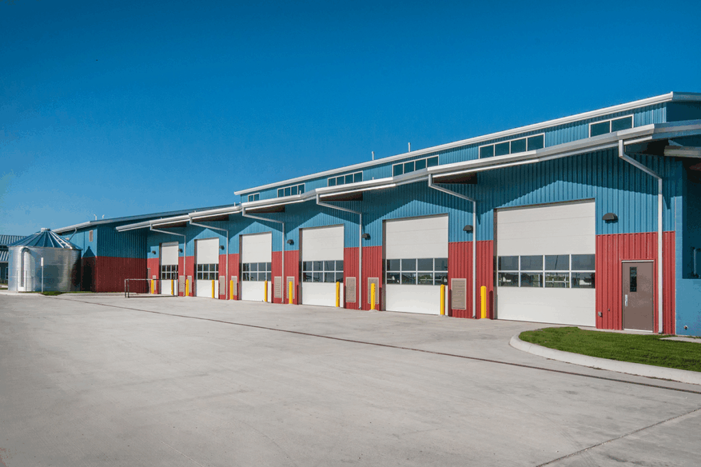 A design vocabulary gives a unique identity to maintenance structures at the Northwest Service Center campus.