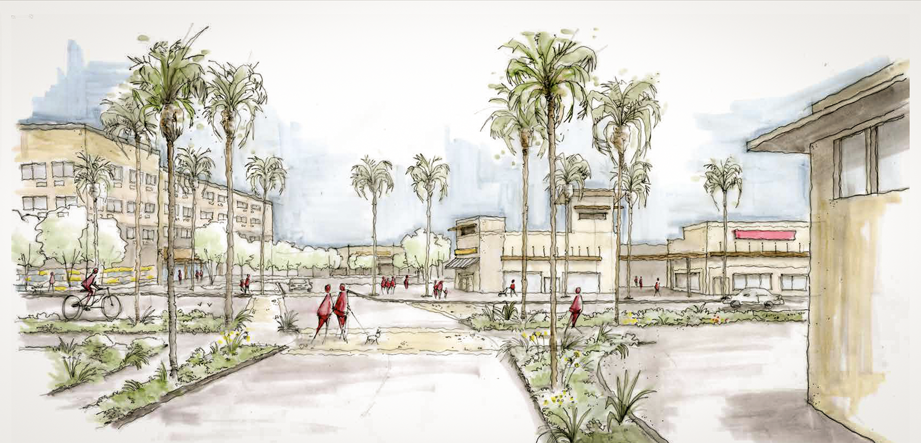 The master plan prioritizes walkable new streets and engaging public spaces.