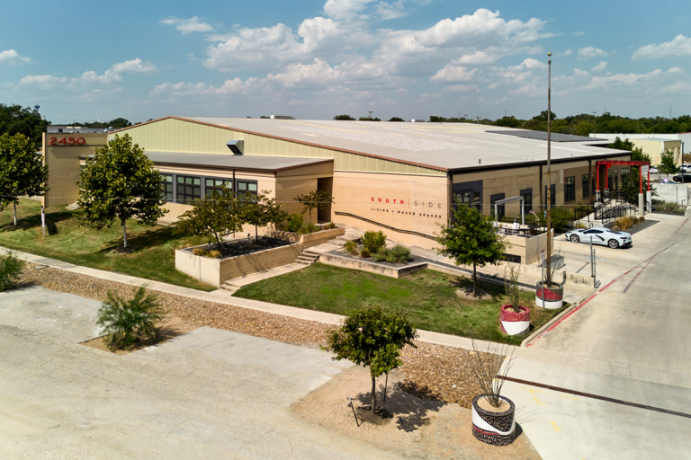 Optimistic vision and material resourcefulness: A former warehouse is transformed into a lively loft community. Photos: Matthew Niemann.